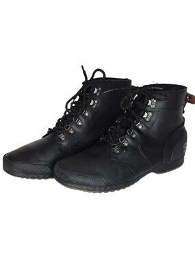 Sorel Ankeny Mid Hiker Boot Men's Size 13 Black Waterproof Leather Trail Hiking